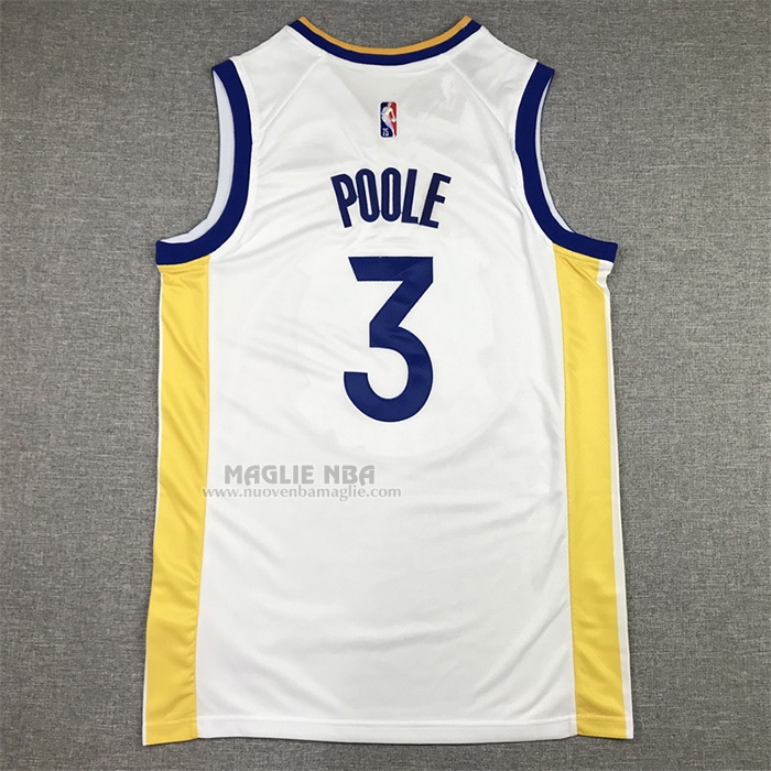 Maglia
 Jordan Poole NO 3 Golden State Warriors Association Bianco
